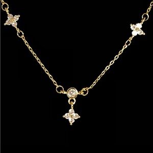 Gold Constellation Necklace with Star Elements